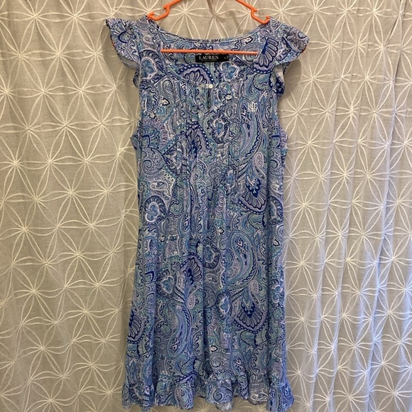 Lauren Ralph Lauren Lightweight Paisley Print Dress - Picture 10 of 10